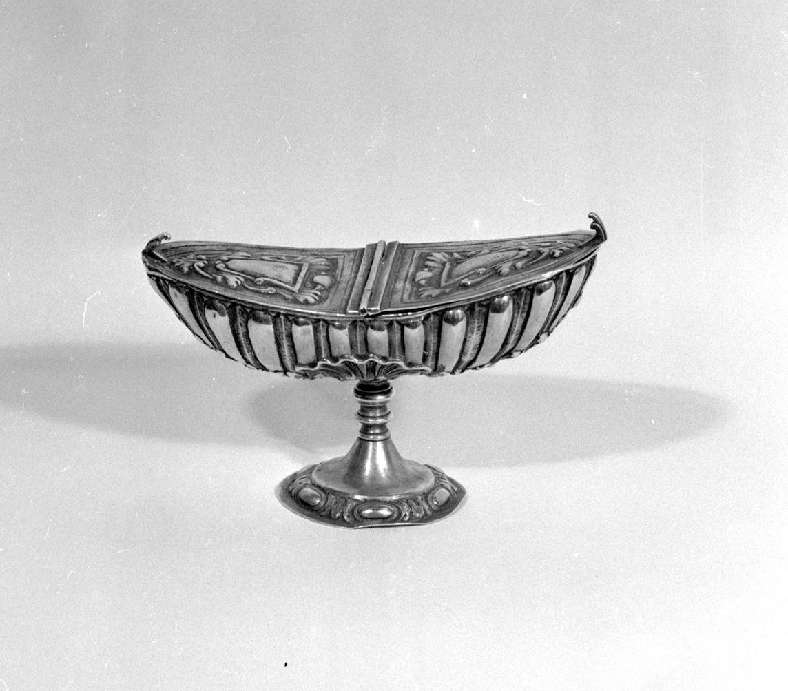 navicella portaincenso, elemento d'insieme di Castelli Giuseppe, Coppioli Guido (sec. XVIII)