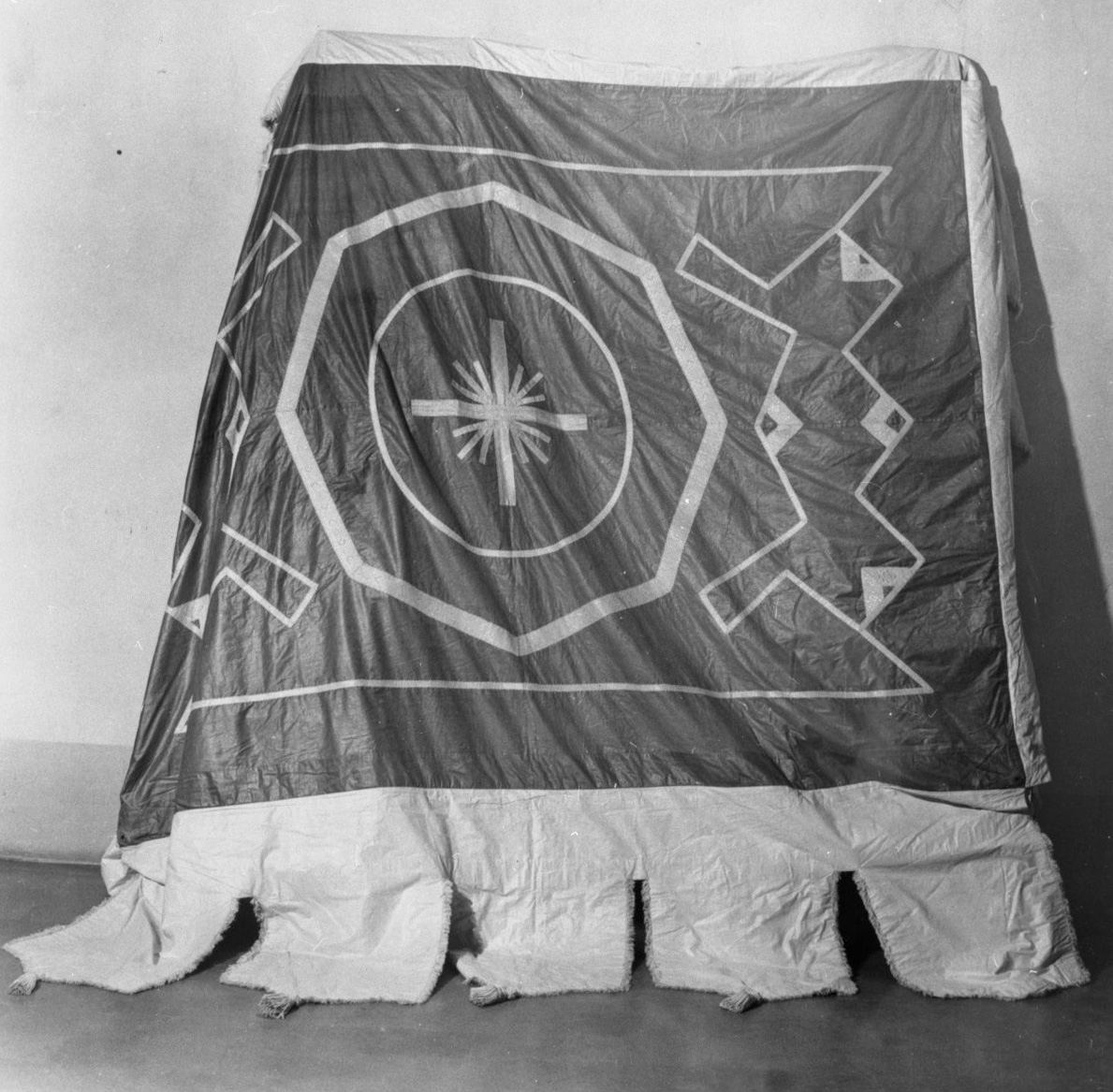 baldacchino processionale - a cielo fluttuante - manifattura toscana (prima metà sec. XX)