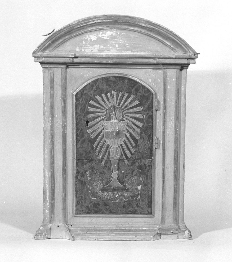 tabernacolo - a frontale architettonico - bottega toscana (prima metà sec. XIX)