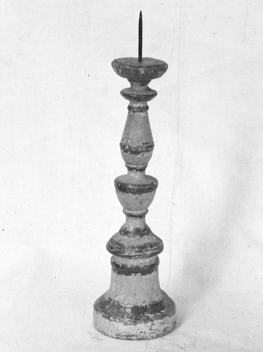 candeliere d'altare, serie - bottega toscana (sec. XIX)