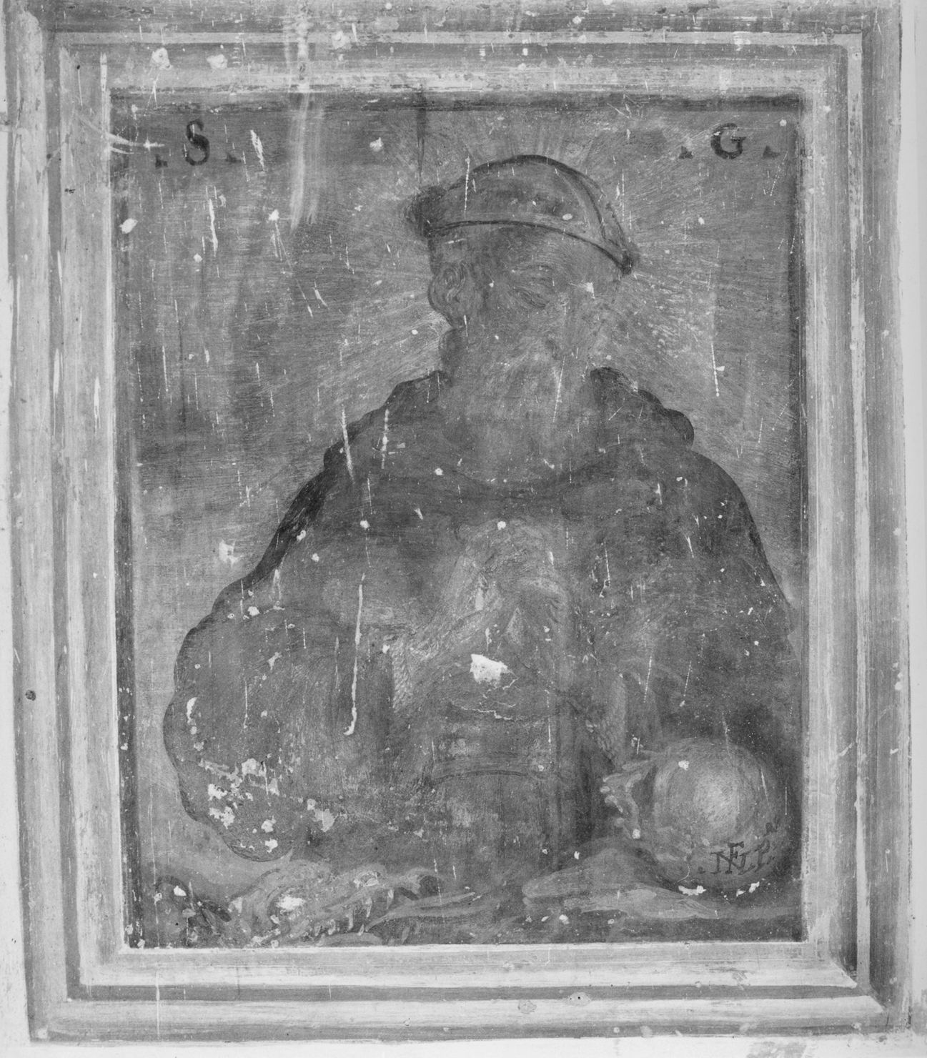 Santo (dipinto, elemento d'insieme) di Nasini Francesco (sec. XVII)