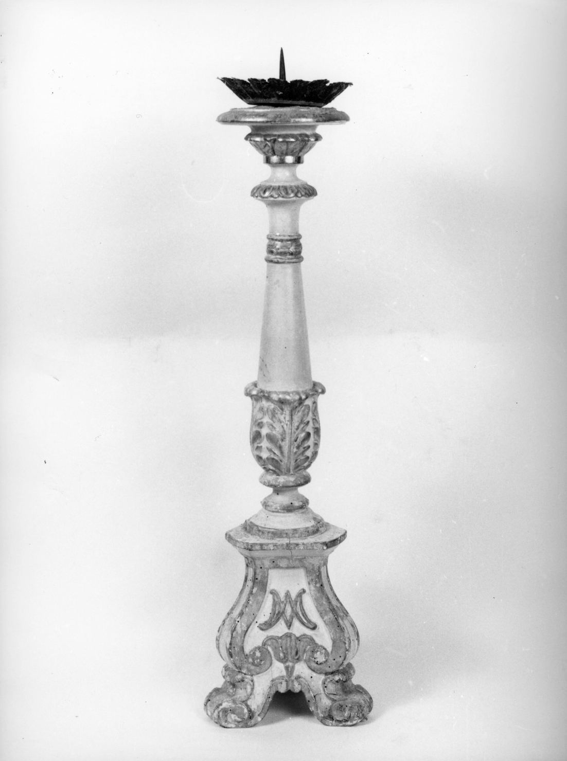 candeliere d'altare, serie - bottega toscana (seconda metà sec. XVIII)