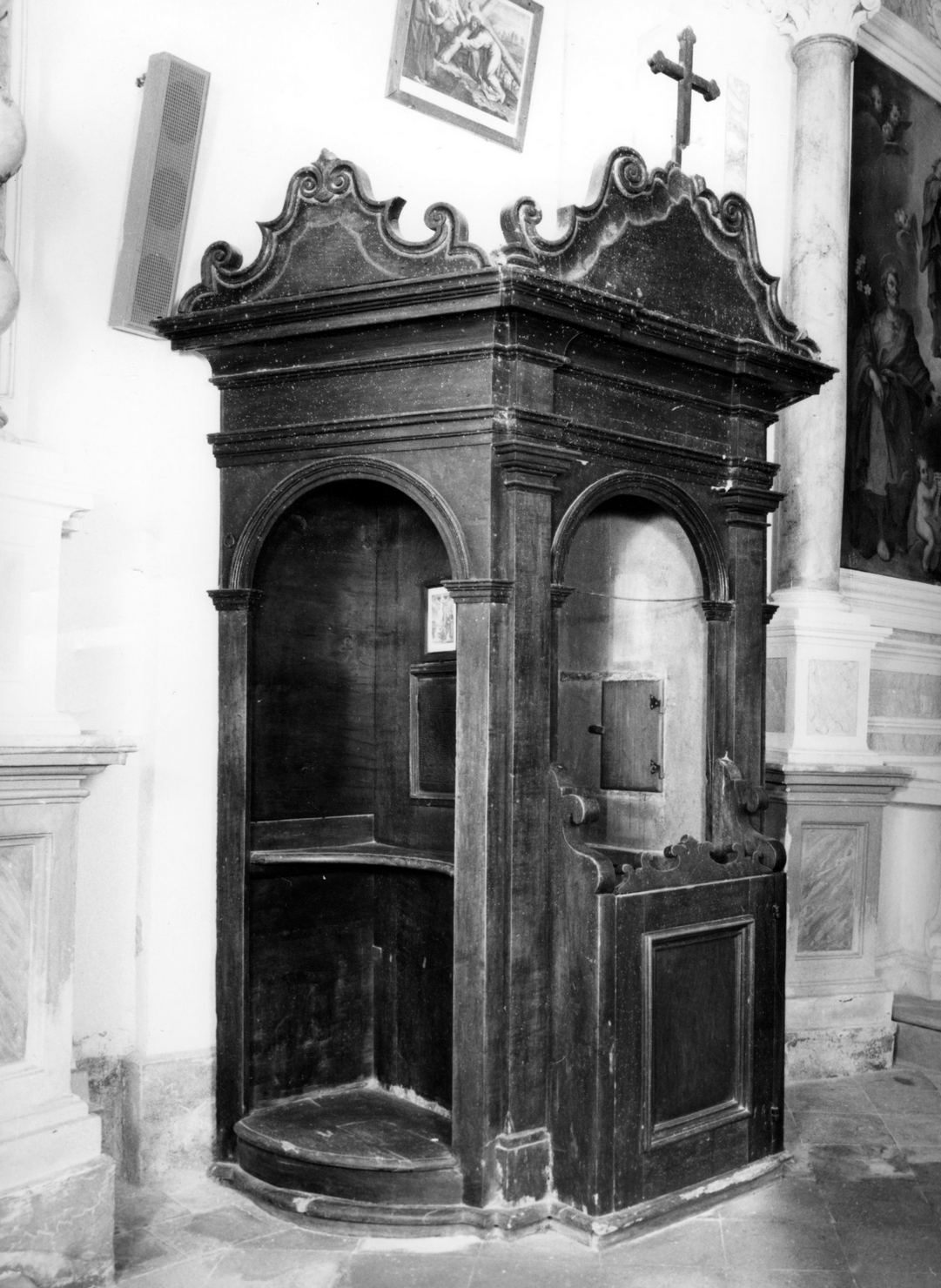 confessionale, serie - bottega toscana (sec. XIX)