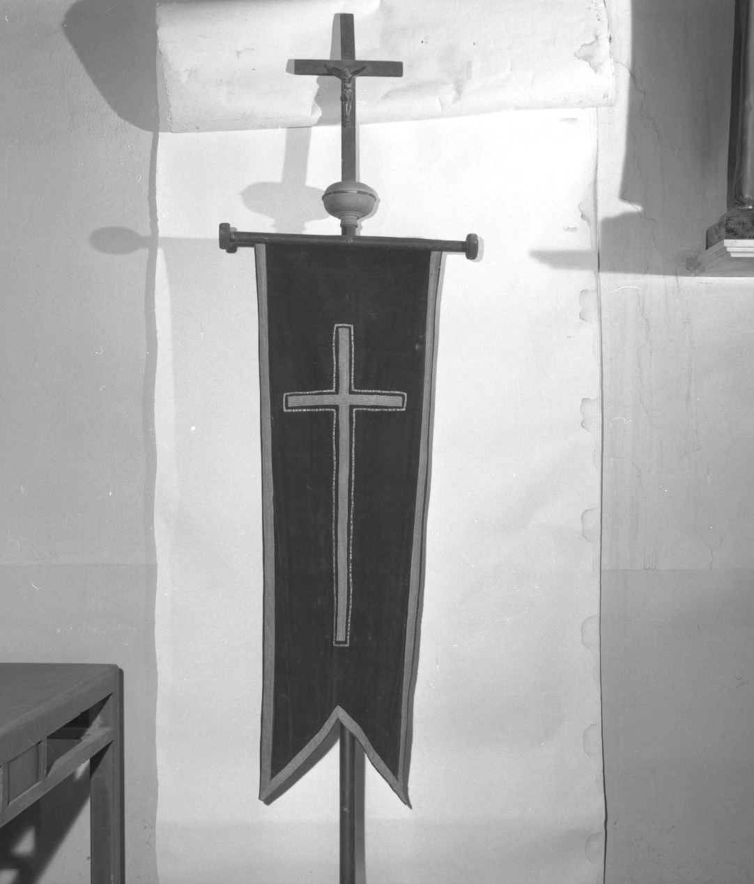 stendardo processionale - manifattura toscana (secc. XIX/ XX)