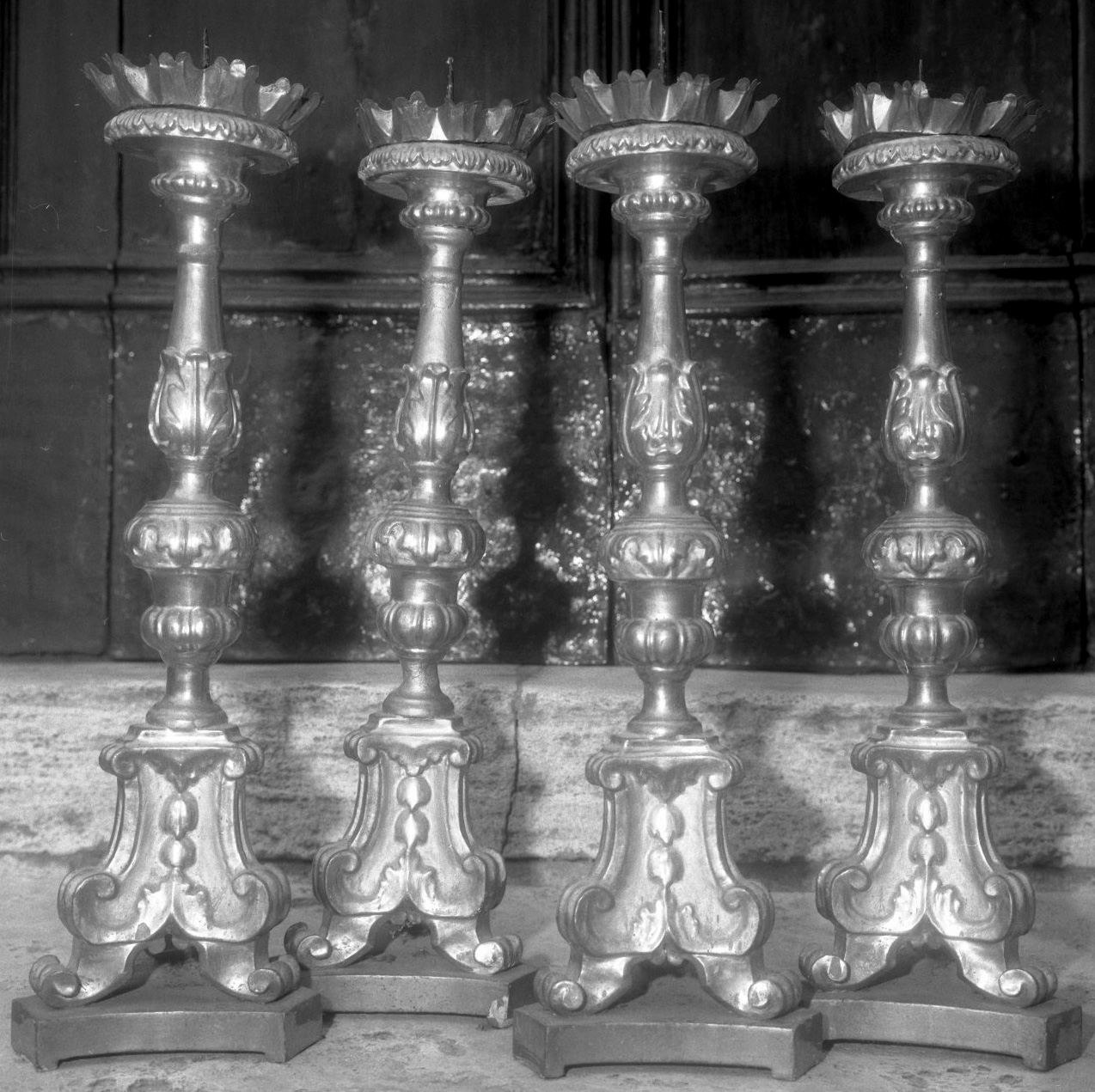 candelabro, serie - bottega toscana (seconda metà sec. XVIII)