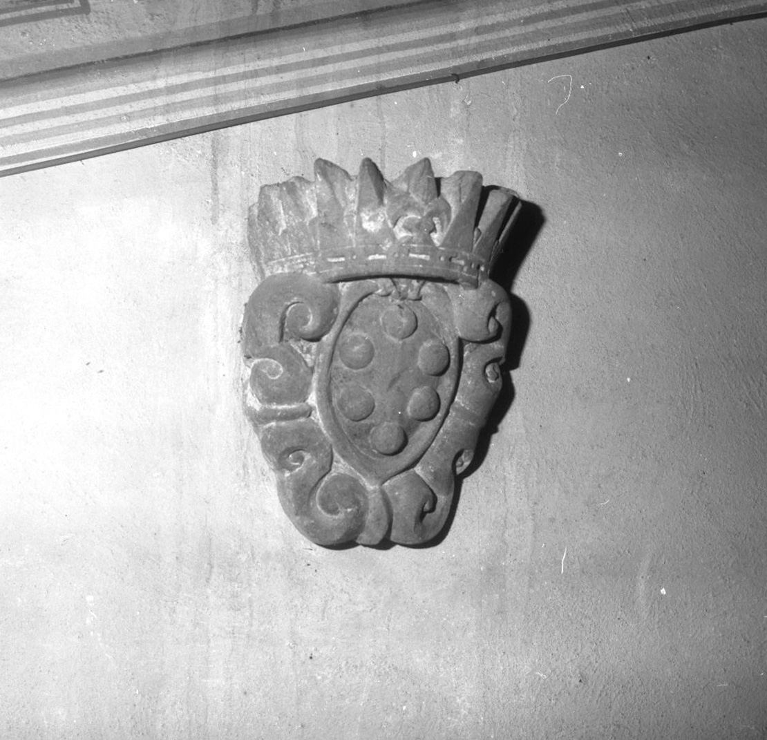 stemma gentilizio della famiglia Medici (rilievo) - bottega toscana (sec. XVIII)