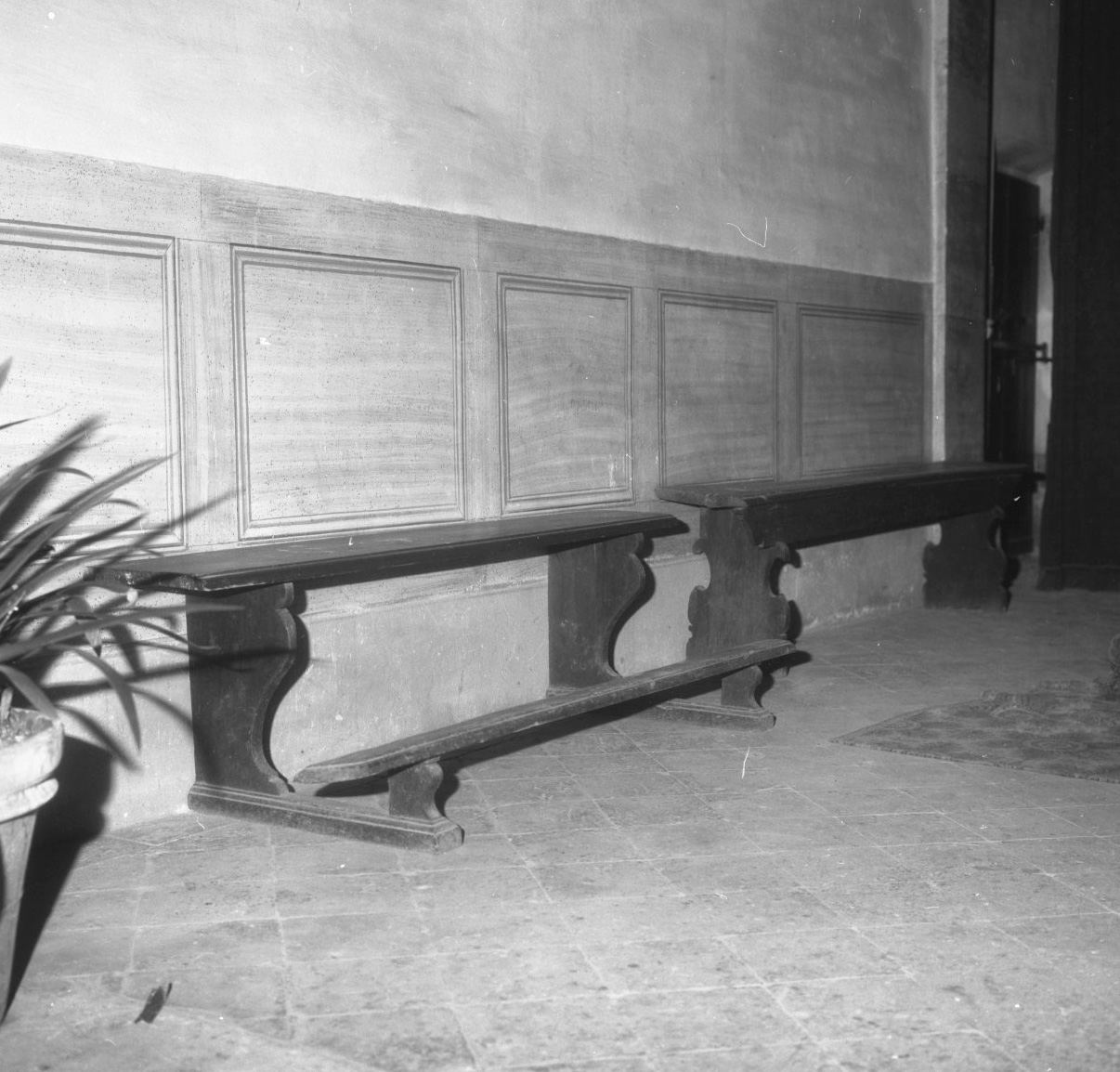 panca con inginocchiatoio, serie - bottega toscana (prima metà sec. XIX)