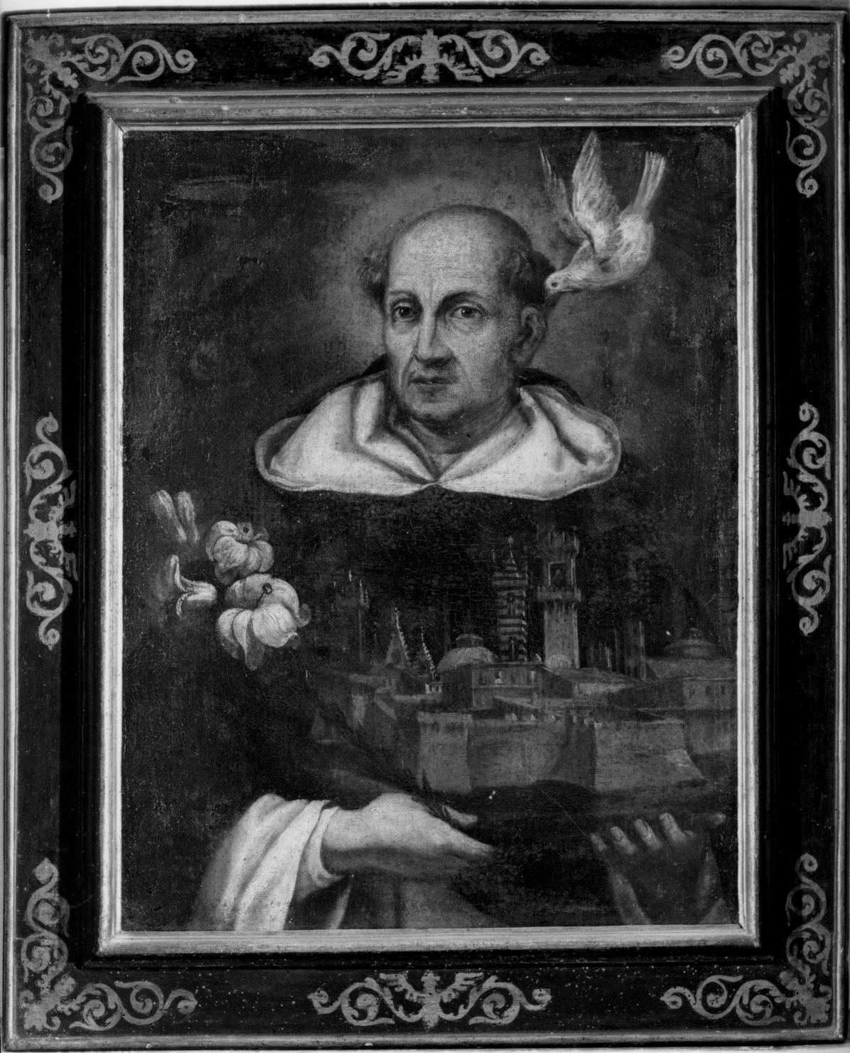 beato Ambrogio Sansedoni (dipinto, elemento d'insieme) - ambito senese (seconda metà sec. XVII)