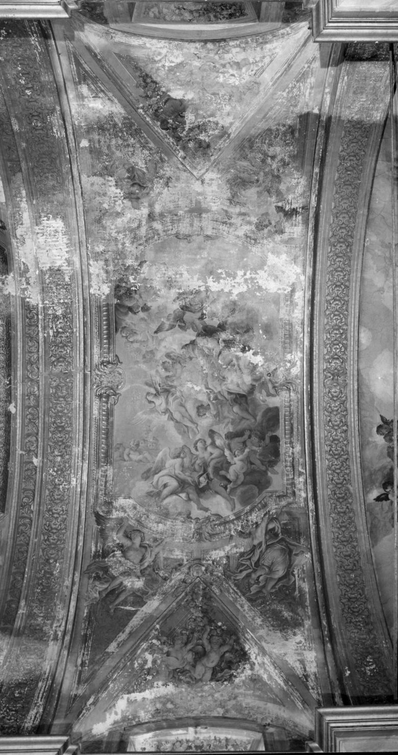 estasi di San Francesco d'Assisi (dipinto) di Ricciolini Michelangelo, Coralli Francesco, Stanchi Niccolò, Worndle Philipp Jakob (sec. XVII)