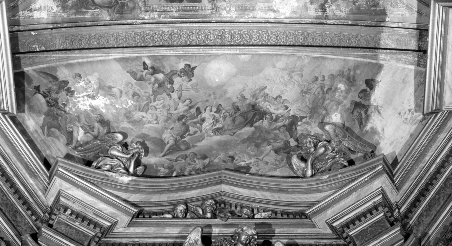 Cristo accoglie in cielo S. Girolamo (dipinto) di Ricciolini Michelangelo, Coralli Francesco, Stanchi Niccolò, Worndle Philipp Jakob (sec. XVII)
