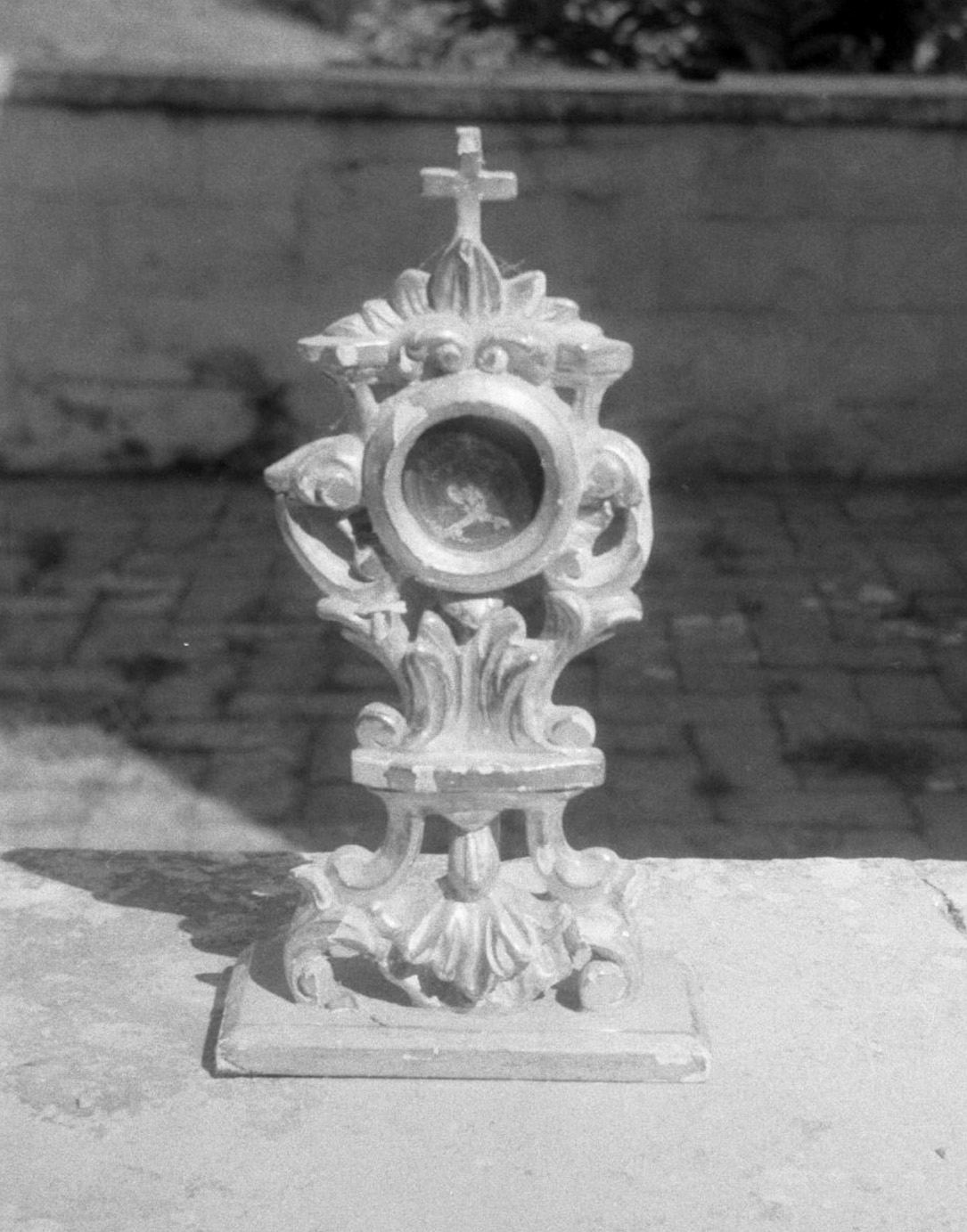 reliquiario - a ostensorio - bottega toscana (sec. XIX)