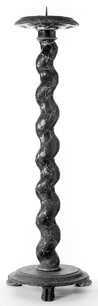 candelabro - bottega senese (secc. XVII/ XVIII)