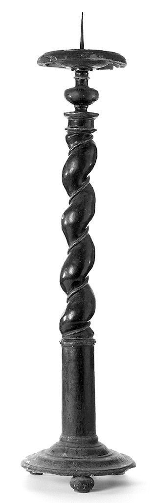 candelabro, serie - manifattura toscana (secc. XVII/ XVIII)