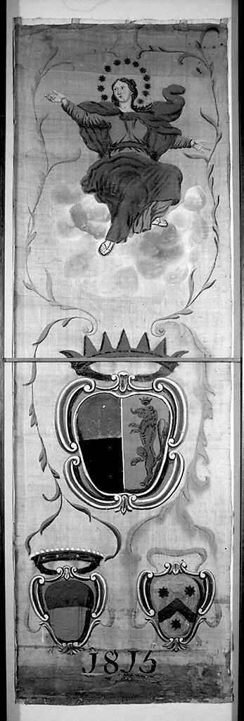 Madonna Assunta (palio) - ambito senese (sec. XIX)