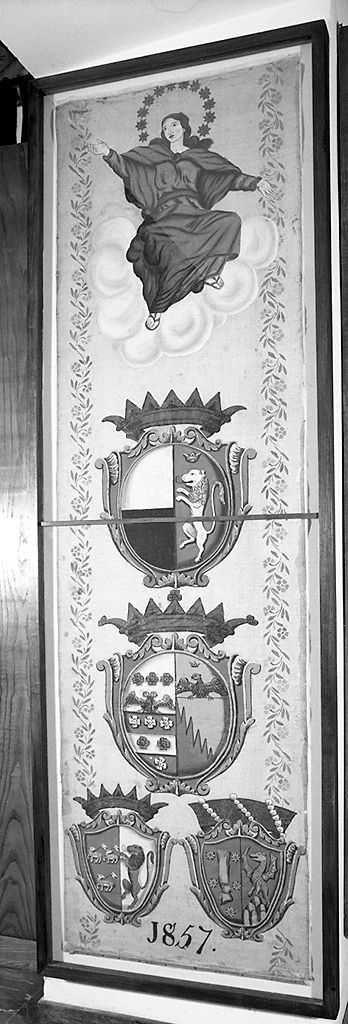 Madonna Assunta (palio) - ambito senese (sec. XIX)