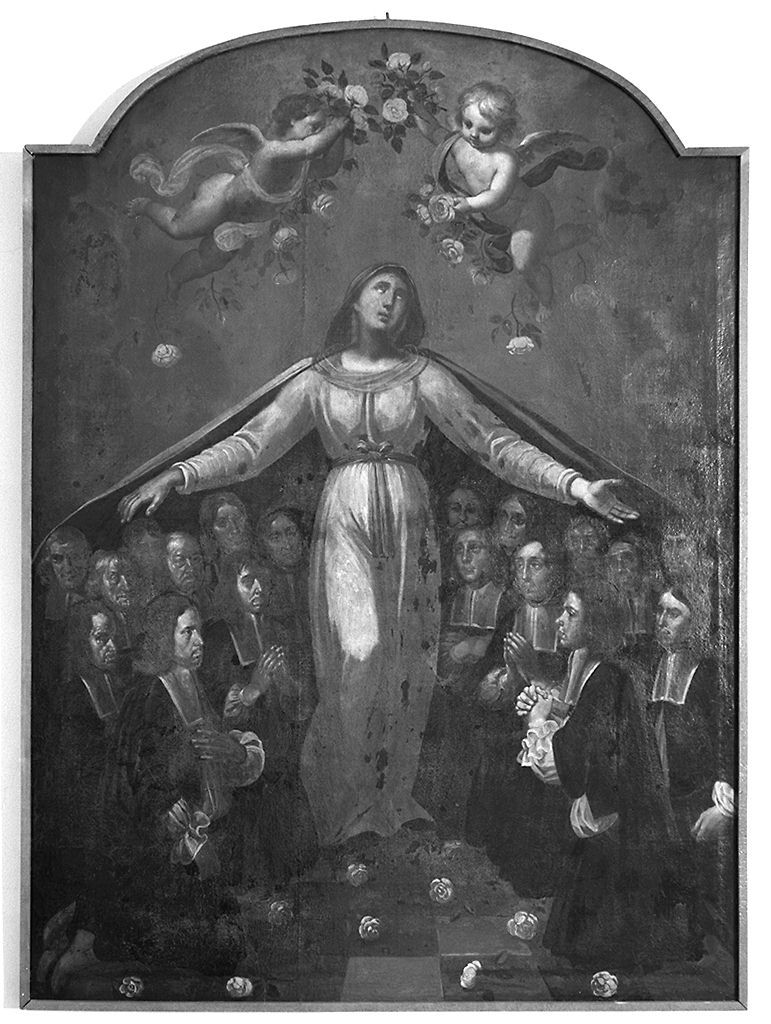 Madonna della Misericordia (dipinto, elemento d'insieme) di Martelli Aurelio (sec. XVII)
