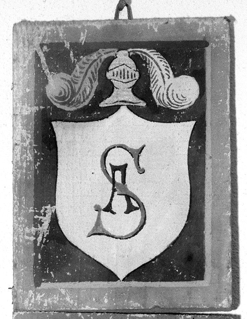 stemma gentilizio di Alberto Servadio (dipinto) - ambito senese (secc. XIX/ XX)