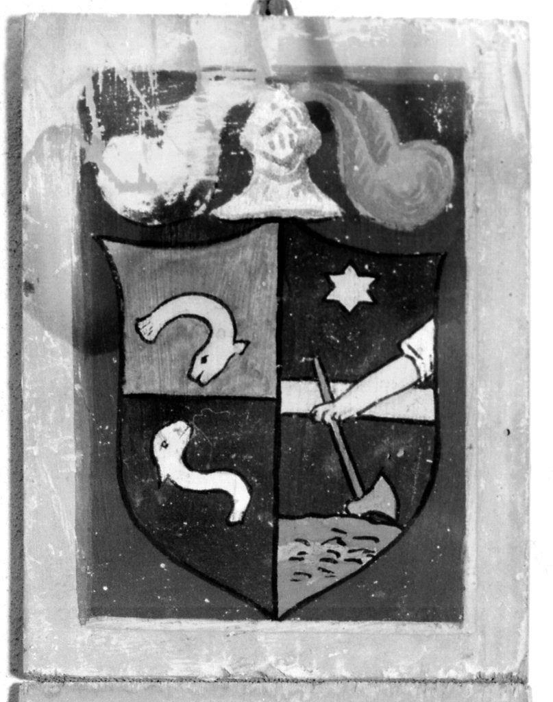 stemma gentilizio (dipinto) - ambito senese (sec. XX)