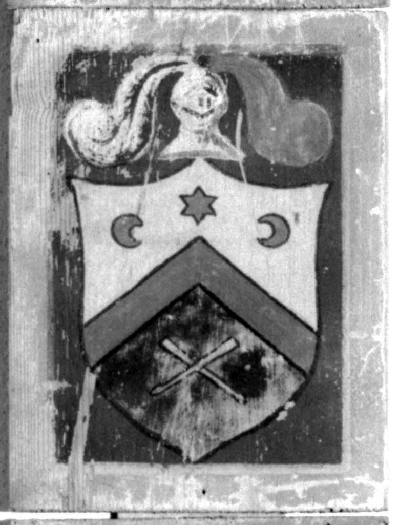 stemma gentilizio (dipinto) - ambito senese (secc. XIX/ XX)