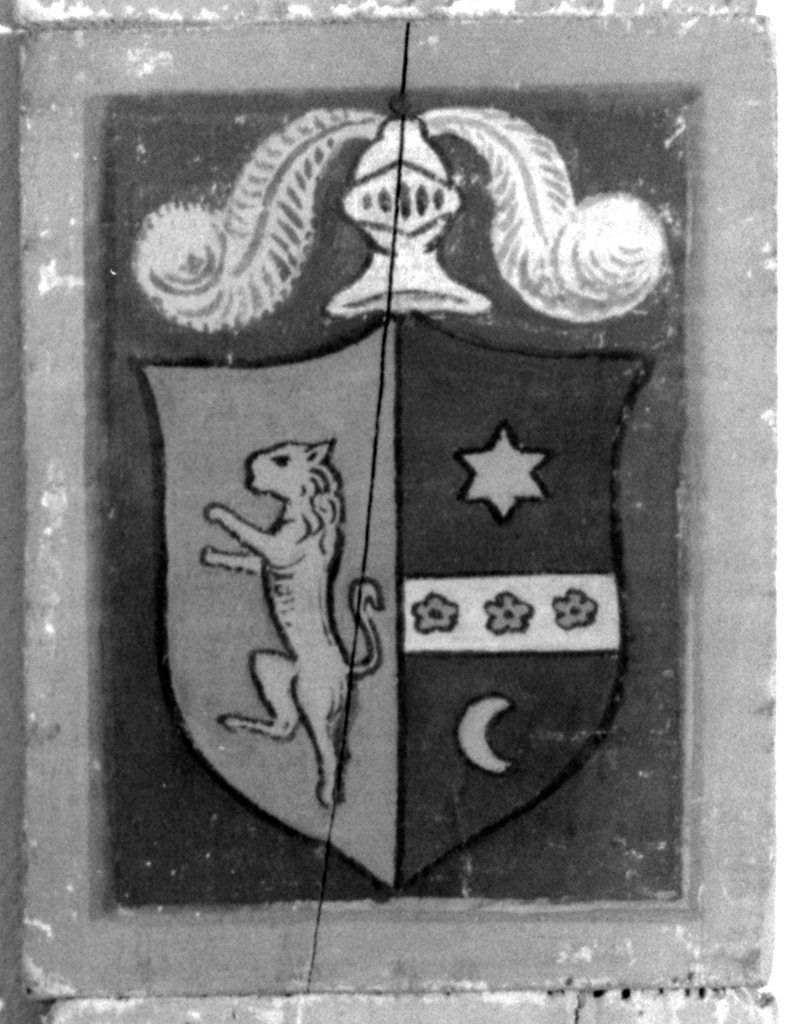 stemma gentilizio (dipinto) - ambito senese (secc. XIX/ XX)