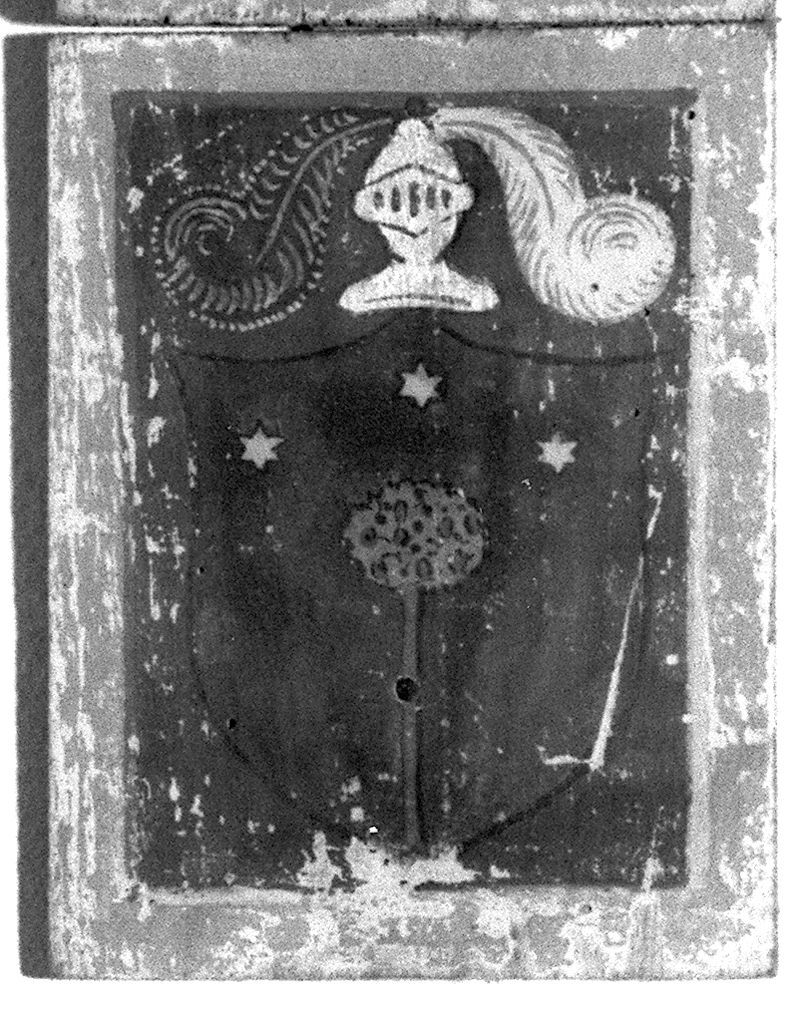 stemma gentilizio (dipinto) - ambito senese (secc. XIX/ XX)