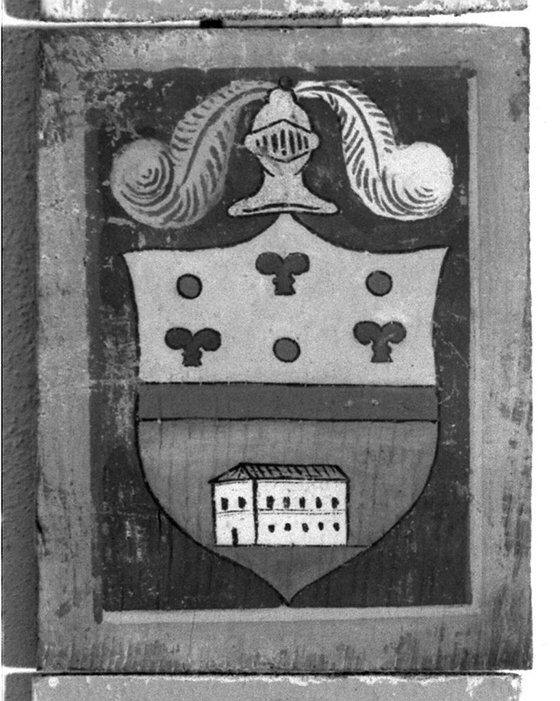 stemma gentilizio (dipinto) - ambito senese (secc. XIX/ XX)