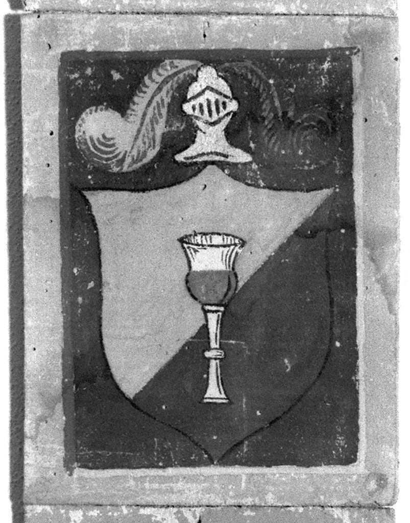 stemma gentilizio (dipinto) - ambito senese (secc. XIX/ XX)