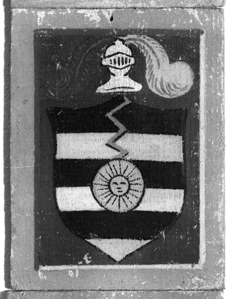 stemma gentilizio (dipinto) - ambito senese (secc. XIX/ XX)