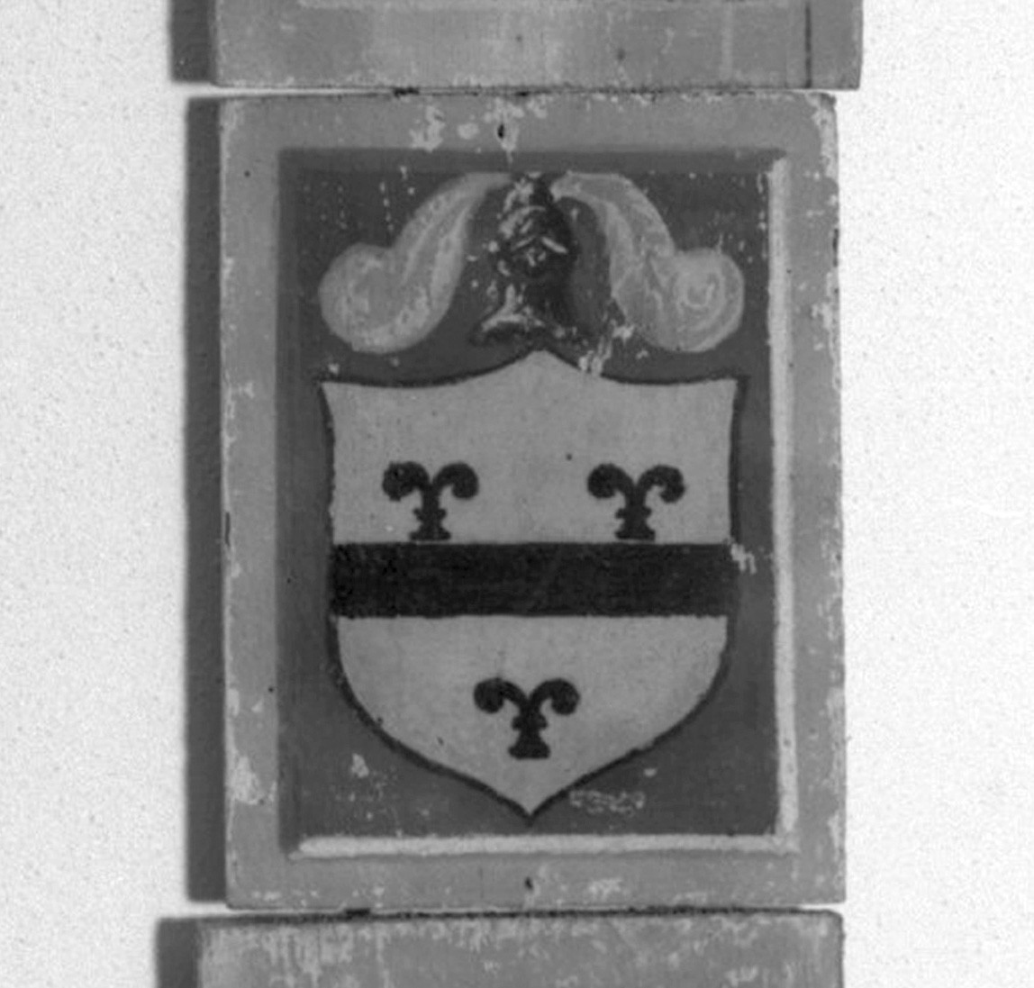 stemma gentilizio (dipinto) - ambito senese (secc. XIX/ XX)