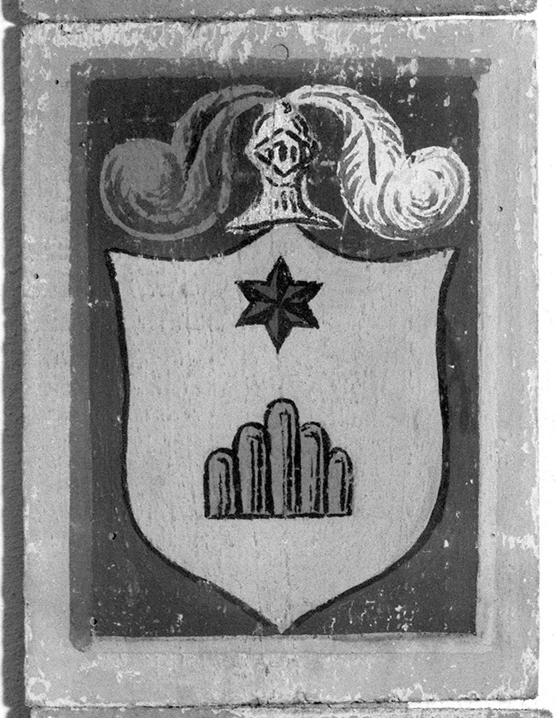 stemma gentilizio (dipinto) - ambito senese (secc. XIX/ XX)