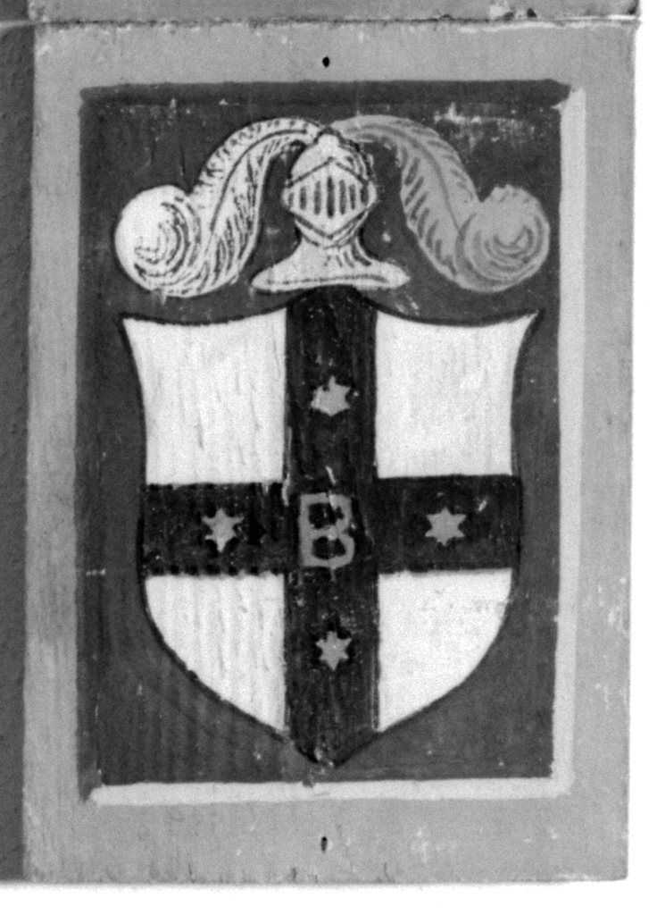 stemma gentilizio della famiglia Ballocci (dipinto) - ambito senese (secc. XIX/ XX)