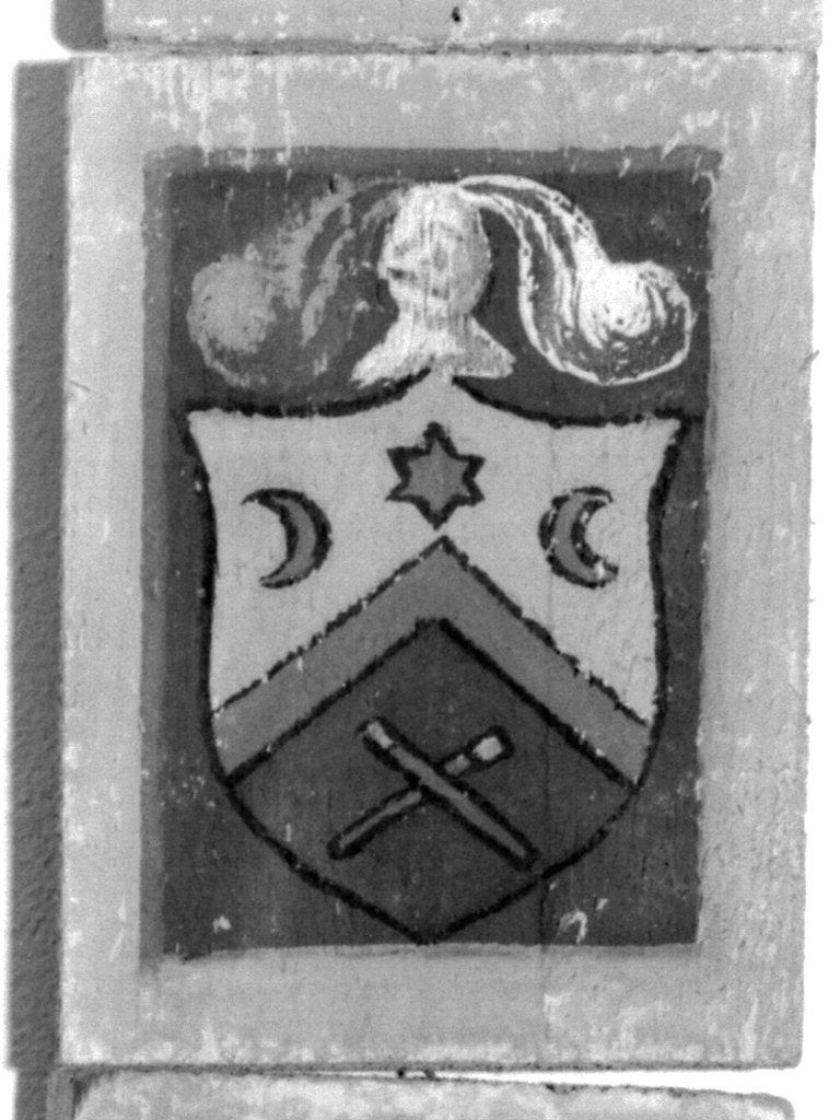 stemma gentilizio (dipinto) - ambito senese (secc. XIX/ XX)