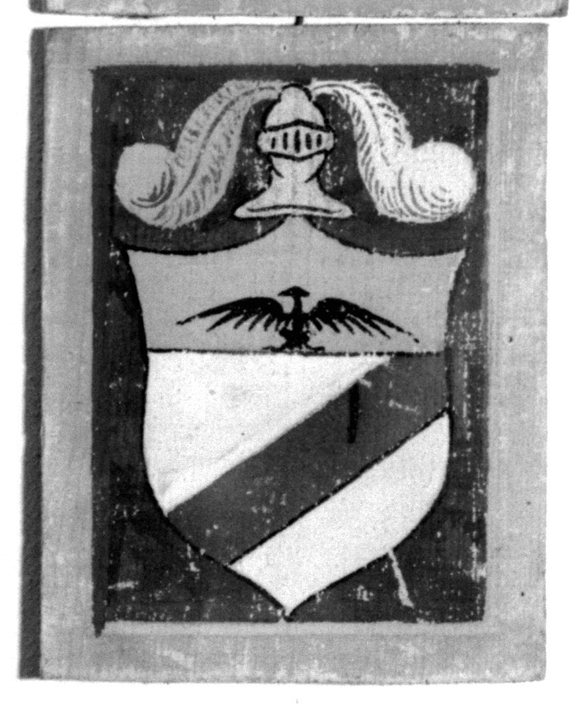 stemma gentilizio della famiglia Bizzarri (dipinto) - ambito senese (secc. XIX/ XX)