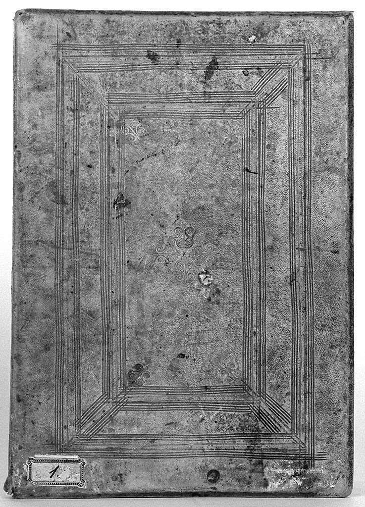 copertina - produzione senese (sec. XVII)