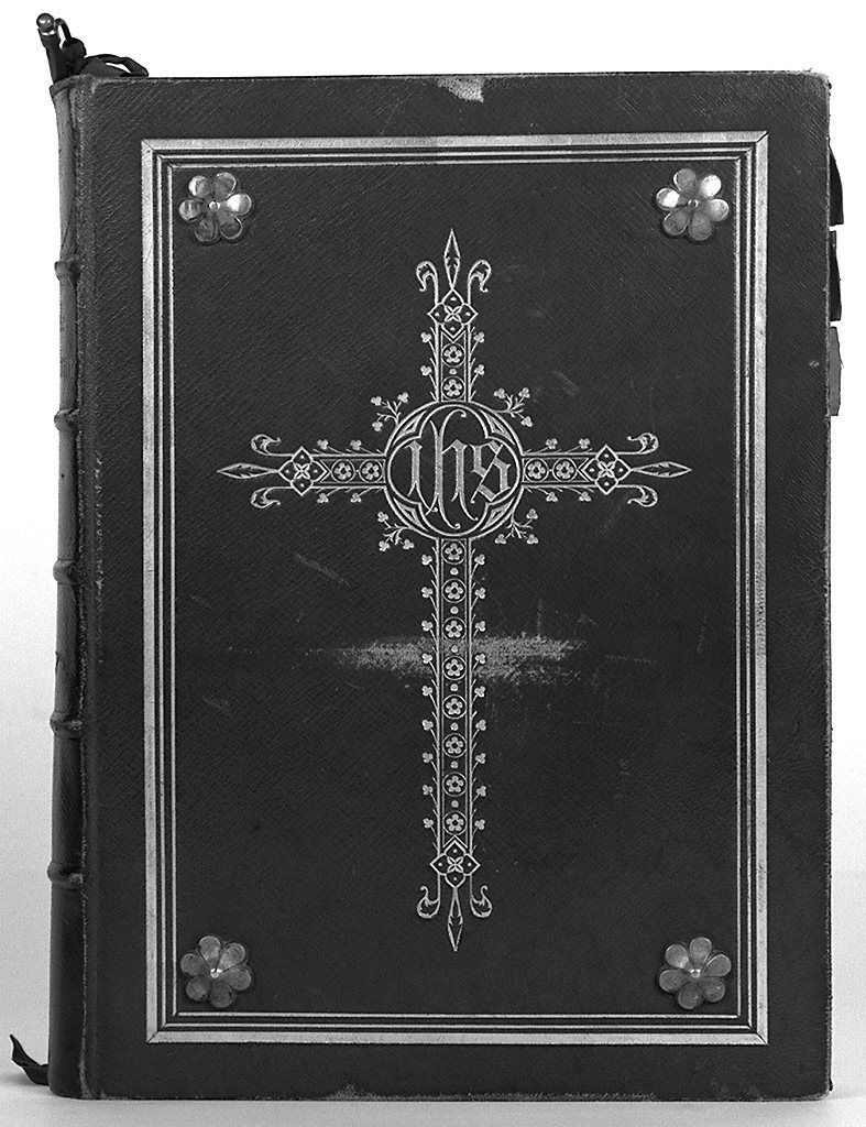 monogramma cristologico (coperta di libro liturgico, elemento d'insieme) - manifattura italiana (sec. XX)