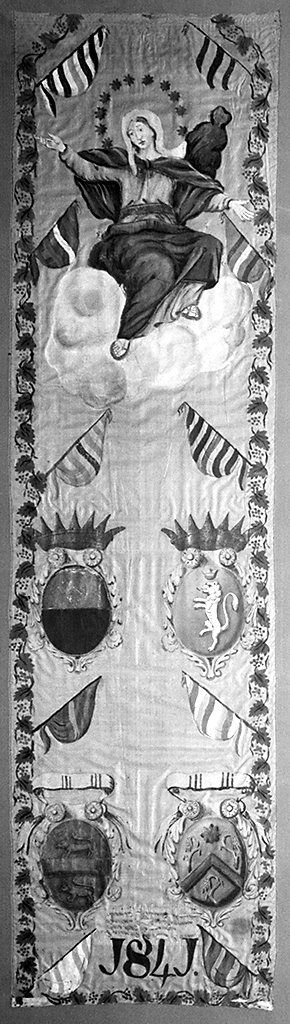 Madonna Assunta (palio) - ambito senese (sec. XIX)