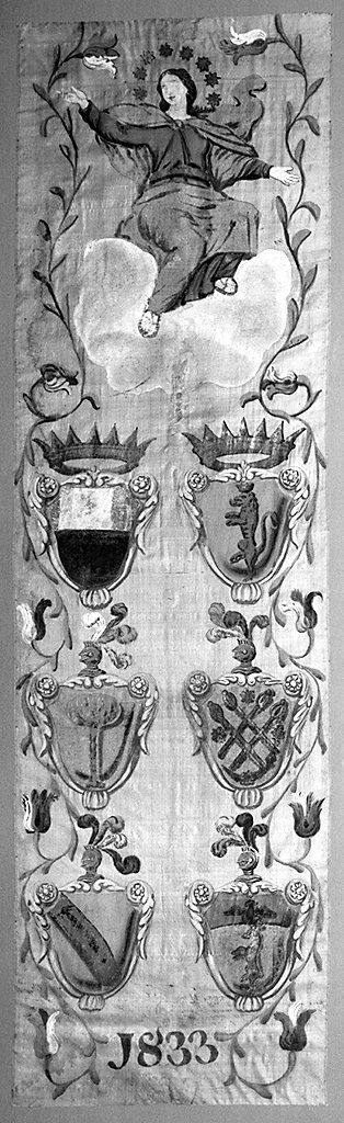 Madonna Assunta (palio) - ambito senese (sec. XIX)