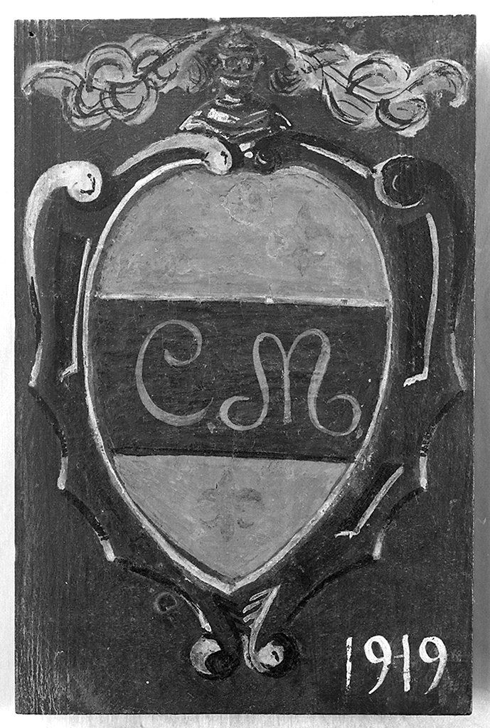 stemma gentilizio (dipinto) - ambito senese (sec. XX)