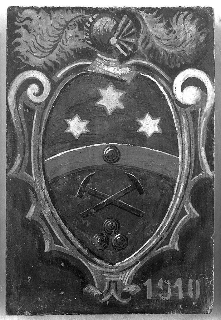 stemma gentilizio (dipinto) - ambito senese (sec. XX)