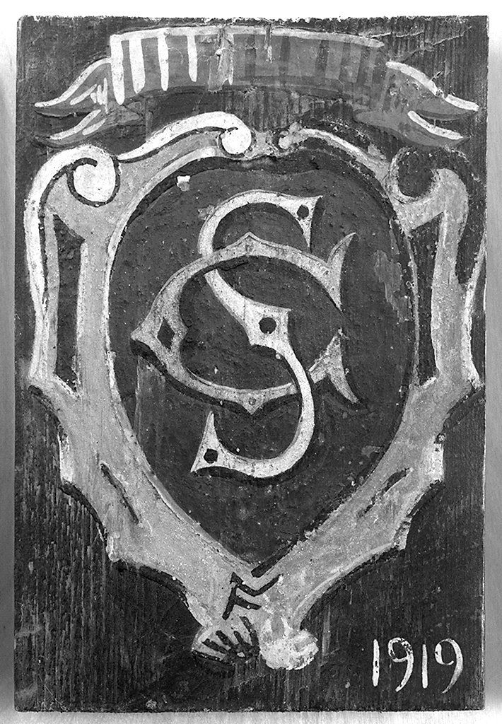 stemma gentilizio (dipinto) - ambito senese (sec. XX)