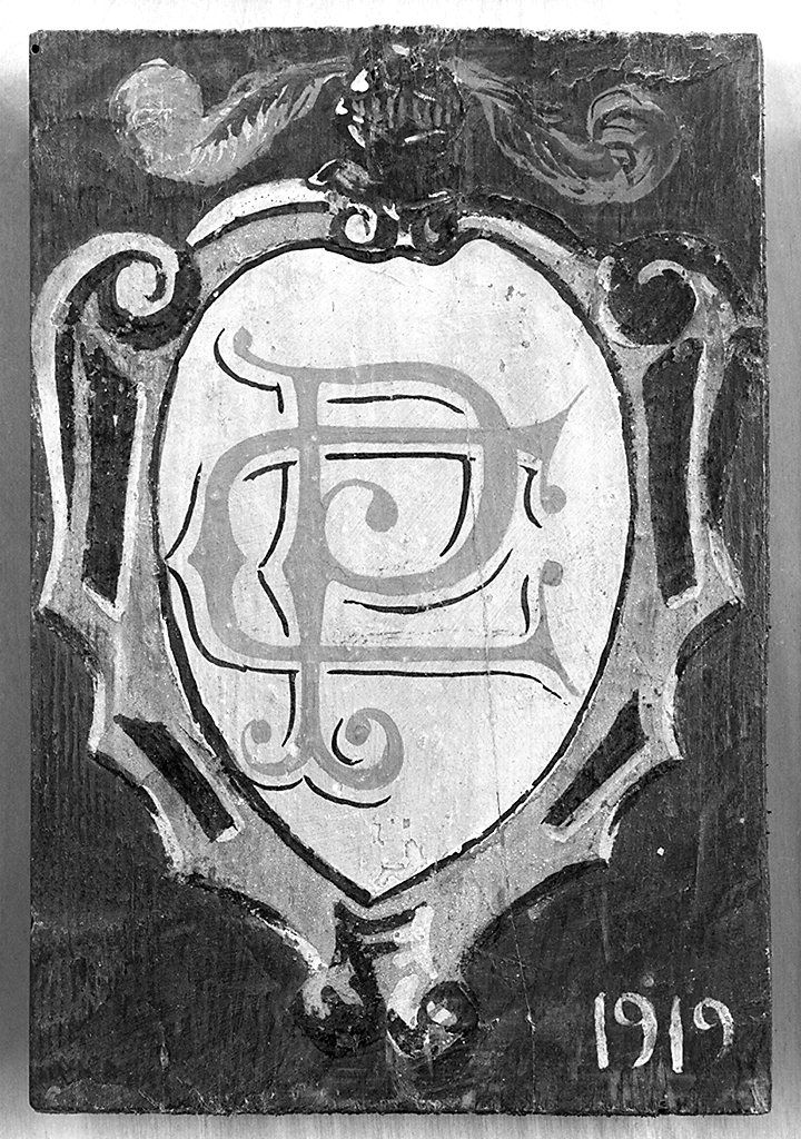 stemma gentilizio (dipinto) - ambito senese (sec. XX)