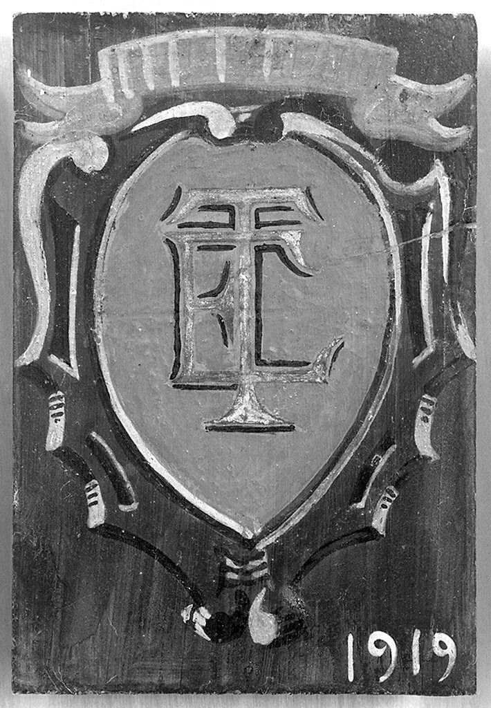 stemma gentilizio (dipinto) - ambito senese (sec. XX)