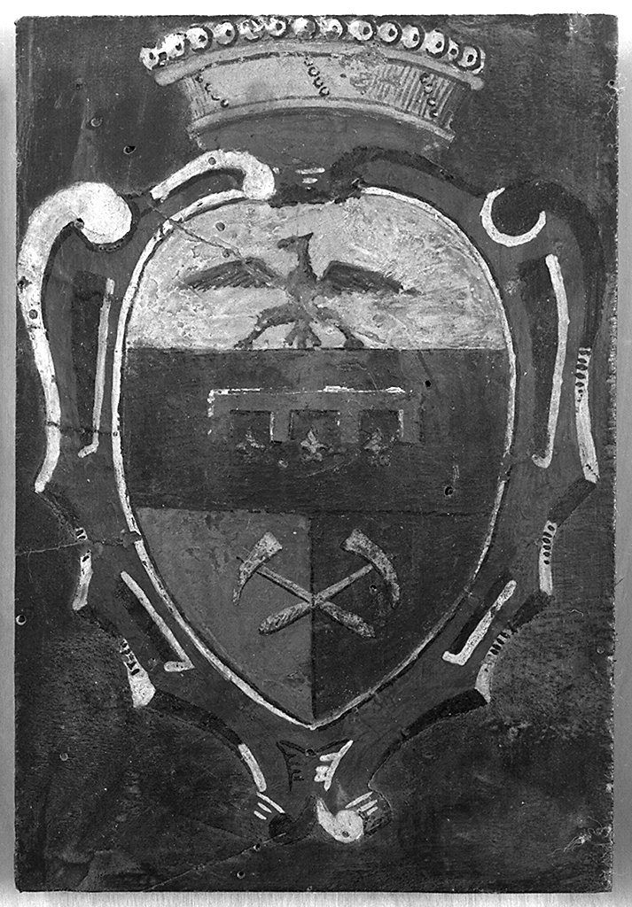 stemma gentilizio della famiglia Sergardi (dipinto) - ambito senese (primo quarto sec. XX)