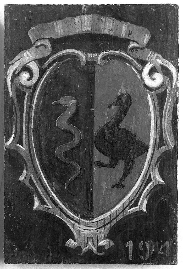 stemma gentilizio (dipinto) - ambito senese (sec. XX)