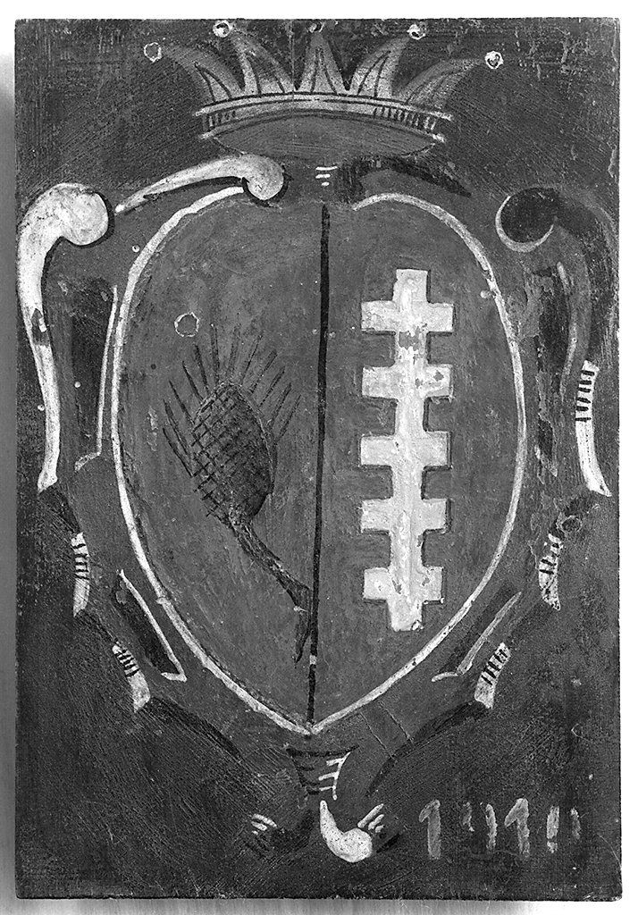 stemma gentilizio (dipinto) - ambito senese (sec. XX)