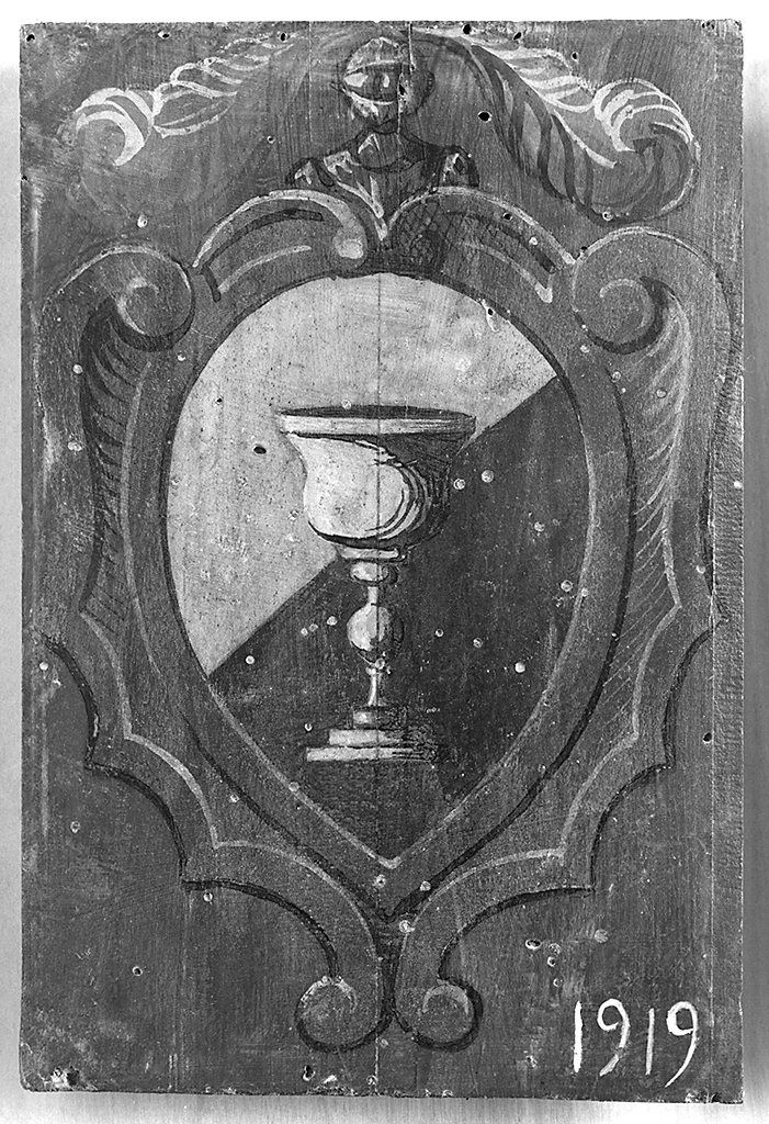 stemma gentilizio (dipinto) - ambito senese (sec. XX)