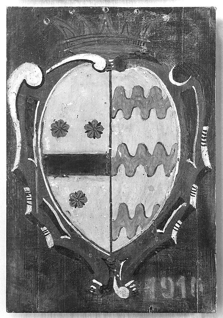 stemma gentilizio (dipinto) - ambito senese (sec. XX)