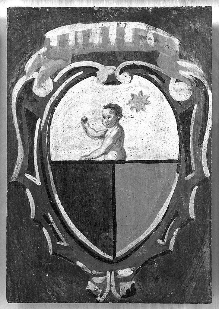 stemma gentilizio (dipinto) - ambito senese (primo quarto sec. XX)