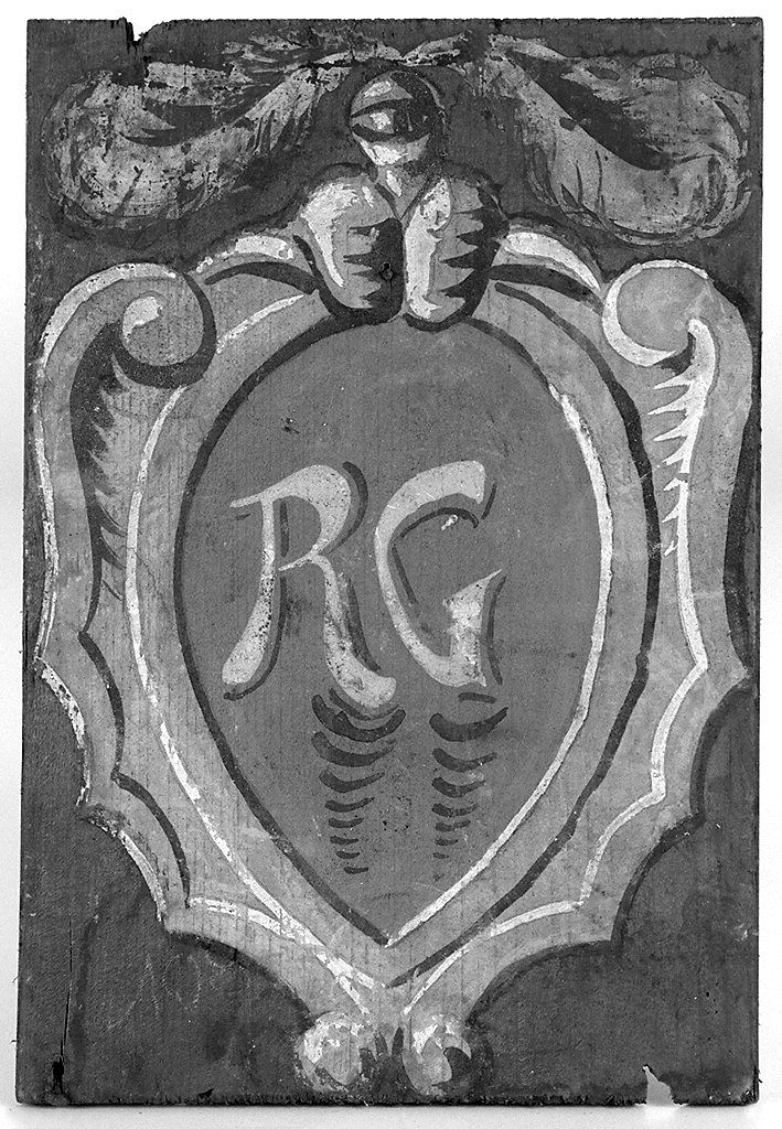 stemma gentilizio di Giuseppe Rondon (dipinto) - ambito senese (primo quarto sec. XX)