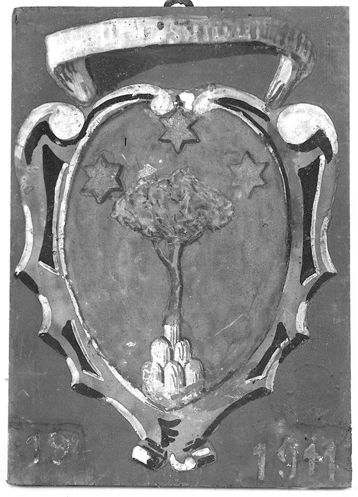 stemma gentilizio della famiglia Forti (dipinto) - ambito senese (sec. XX)